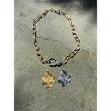 Clover Pendant with Diamond LOVE