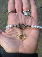 Sea Pearl Necklace with Diamond Clasp