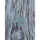 Blue Diamond Butterfly Pendant