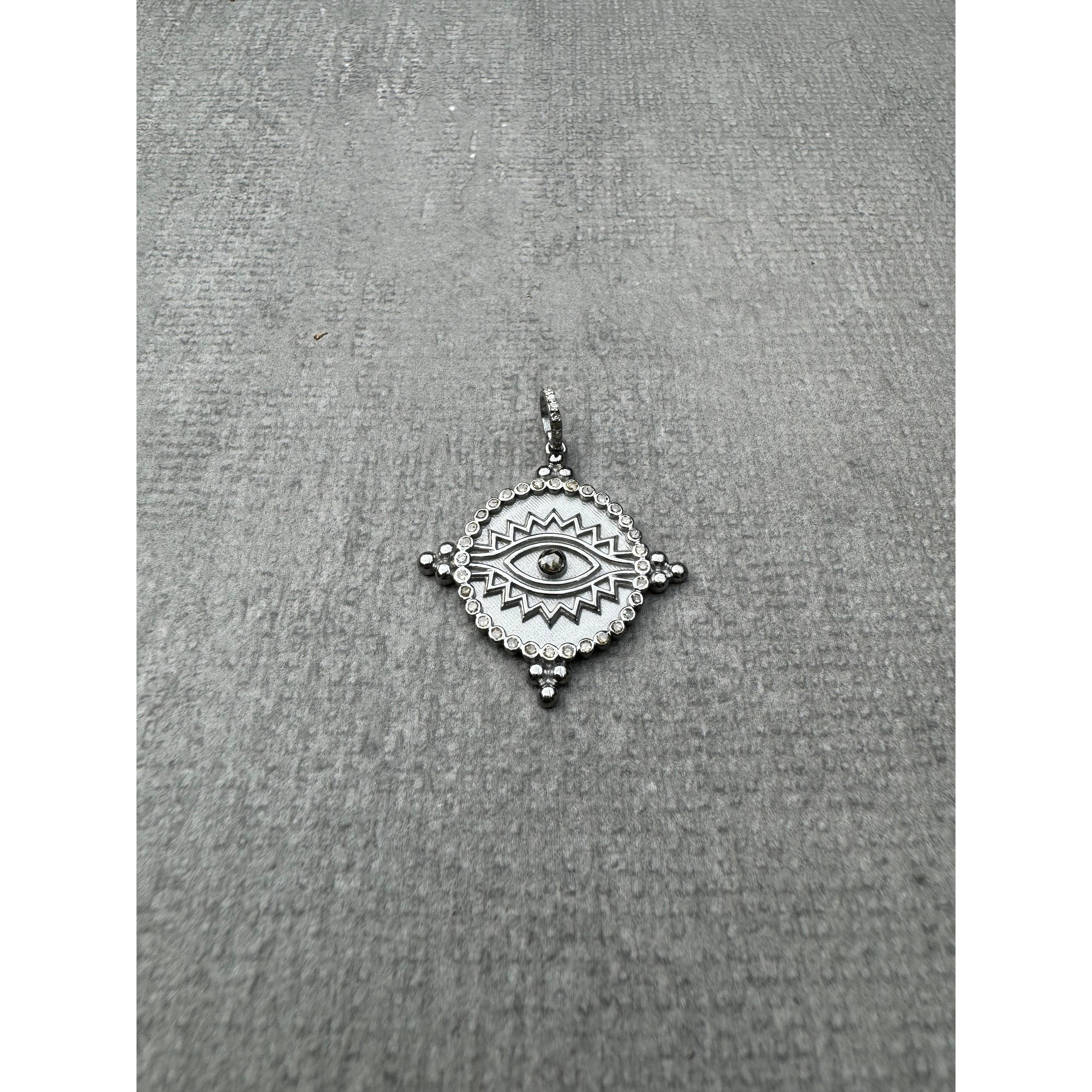 Evil Eye Pendant with Diamond Details