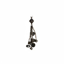 Labradorite and Chain Tassel with Diamond Details