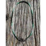 Green Emerald Ombré Beaded Necklace with Pave Diamond Clasp