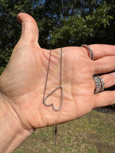 Open Pave Diamond Heart Necklace