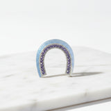 Gemstone Horseshoe Pendant