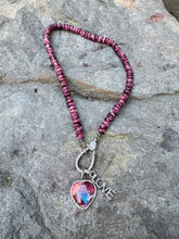 Umbalite Garnet Beaded Necklace with Diamond Clasp