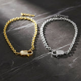 Rugged and Lightweight Chain with Pave Diamond Clasp