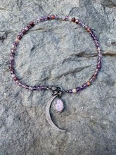 Super Seven Quartz Beaded Necklace with Diamond Clasp