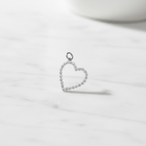 Pave Diamond Hanging Heart Pendant