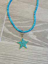 SAMPLE SALE: Puffy Turquoise Star Pendant