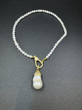 Sea Pearl Necklace with Diamond Clasp