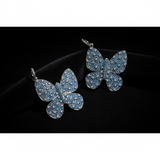 Blue Diamond Butterfly Pendant
