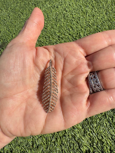 Rose Gold Feather Pendant