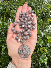 Large Chocolate Moonstone Beaded necklace with Diamond Clasp