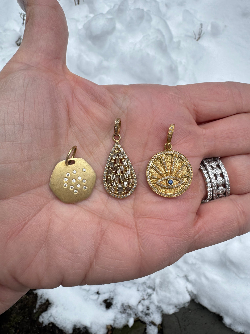 Small Gold Assorted Pendants