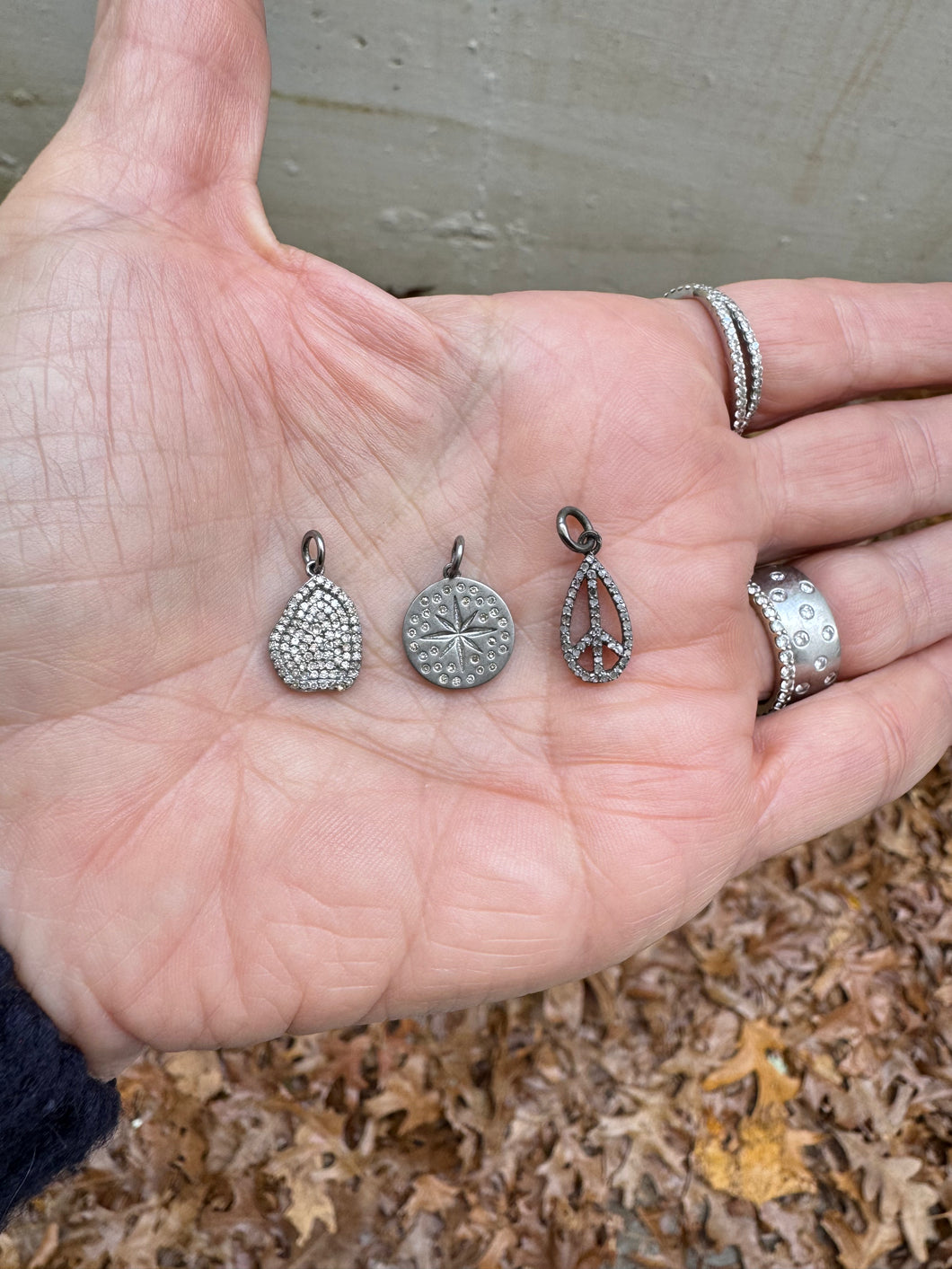Mini Pave Diamond Mini Assorted Charms