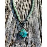 Aventurine Beaded Necklace with Pave Diamond Clasp