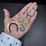 Two Tone Horseshoe Pendant