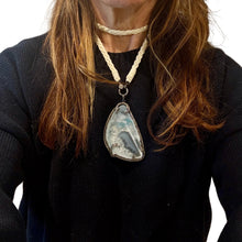 Large Agate with Diamond Detailing Pendants