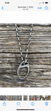 Sterling Silver Chain Necklace with Large Oval Clasp