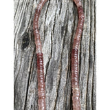 Cherry Quartz Faceted Beaded Heishi Necklace with Diamond Clasp