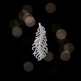 Pave Diamond Feather Pendant