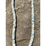 Heishi Jasper Beaded Necklace with Pave Diamond Clasp