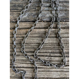 Etched Sterling Silver Chain with Pave Diamond Clasp