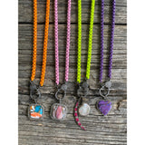 Enamel Coated Chain Necklace with Pave Diamond Clasp