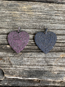 Sapphire Heart Pendant