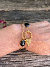 Gemstone And Gold Plated Wrap Bracelets