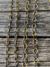 Silver and Gold Chain with Pave Diamond Clasp