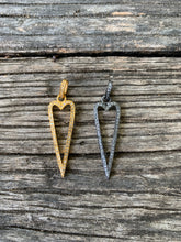 Pave Diamond Open Heart Pendant