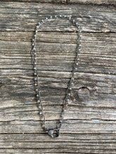 Double Strand Quartz and Silver Chain Necklace with Pave Diamond Clasp