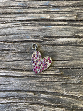 Pave Diamond and Ruby Heart Pendant