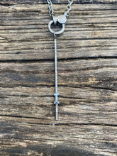 Pave Diamond Initial Stick Pendant